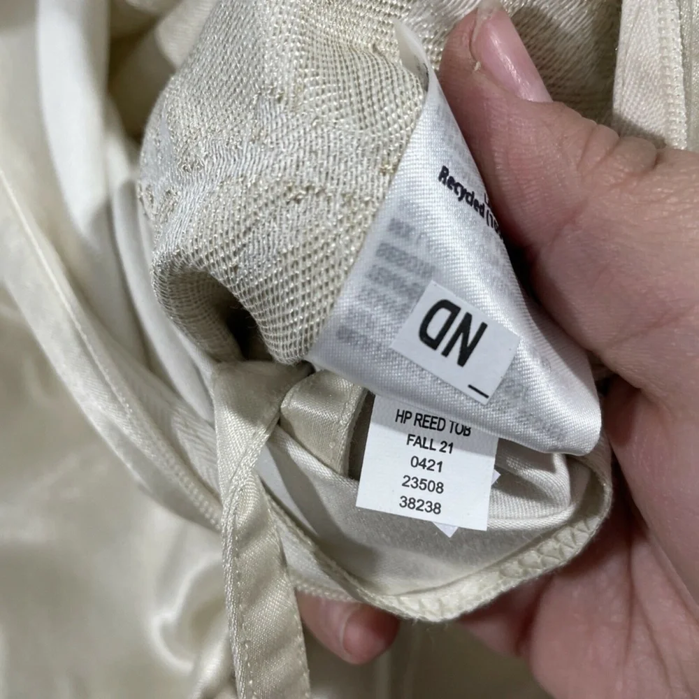 NIB $400 Hudson Park Collection [ Full / Queen ] Reeds Duvet‎ Cover Only #D300